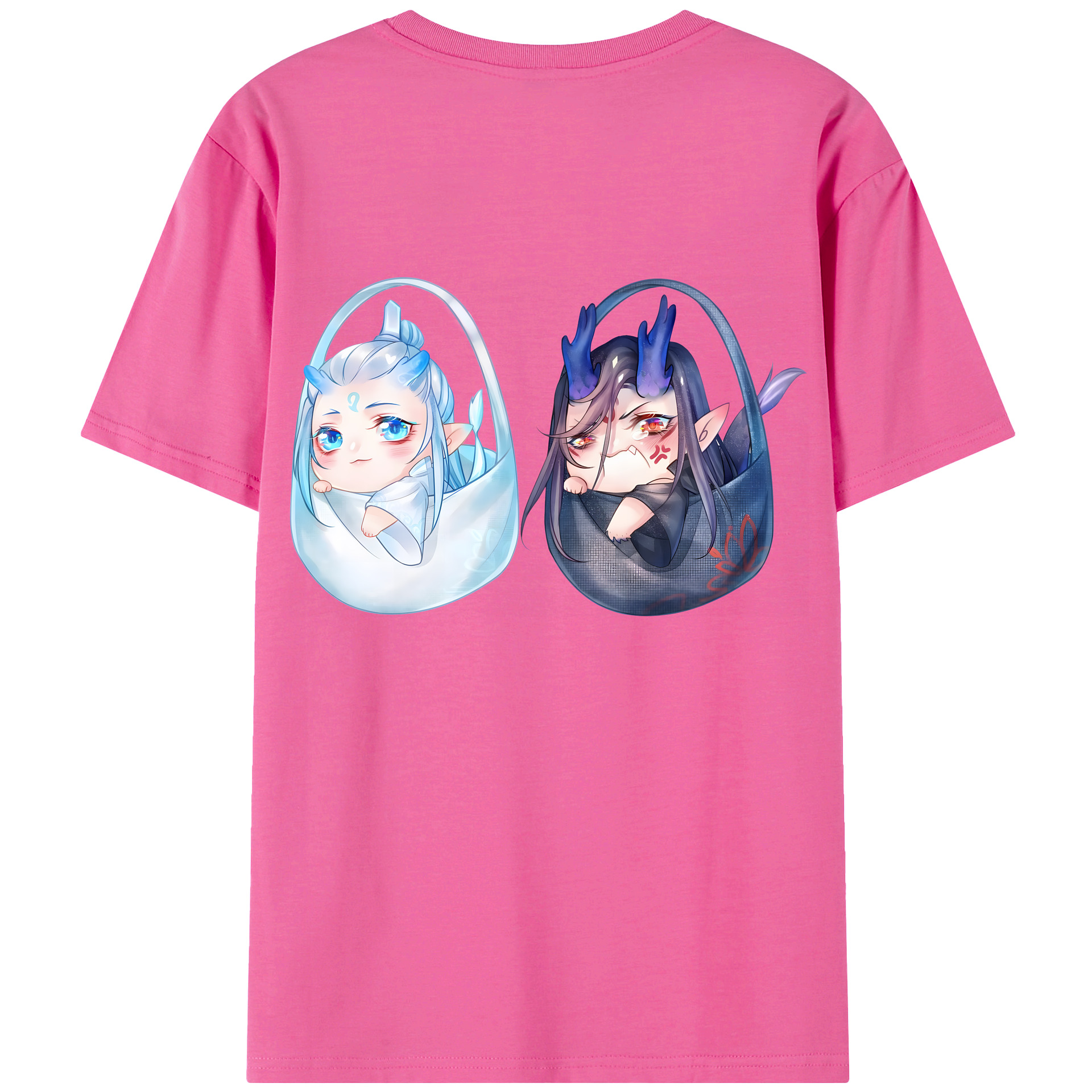 （画像用） Ne Zha 2 ナタ 魔童の大暴れ レディース半袖Tシャツ(バックプリント)